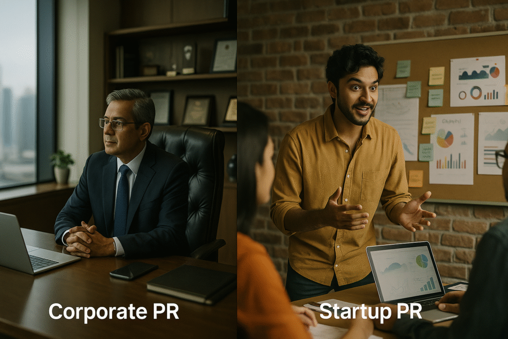 Corporate PR vs Startup PR: Key Differences in India